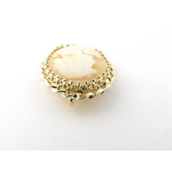 Vintage 14 Karat Yellow Gold Cameo Brooch/Pendant #3198 - Picture 5 of 9